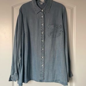 Coldwater Creek Tencel Denim Shirt